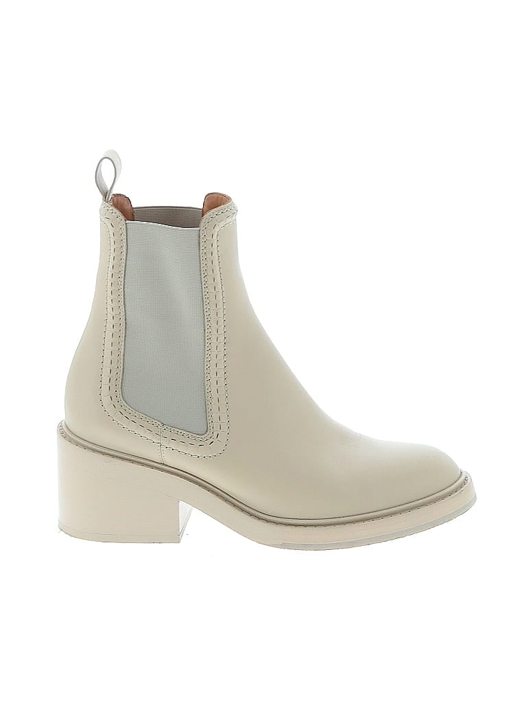 Chloé Ivory Tan Ankle Boots Size EU 37 - photo 1