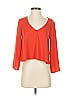 Wilfred 100% Polyester Orange 3/4 Sleeve T-Shirt Size XXS - photo 1