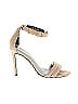 Nicholas 100% Leather Ivory Tan Heels Size EU 38 1/2 - photo 1