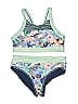 Athleta Tropical Green Two Piece Swimsuit Size 7 - photo 1