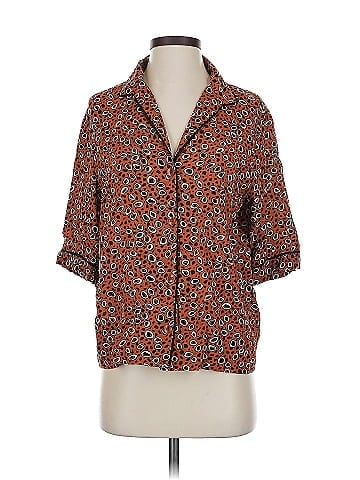 Porridge 3/4 Sleeve Button-Down Shirt (view 1)