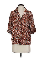 Porridge 3/4 Sleeve Button Down Shirt