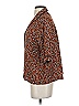 Porridge Animal Print Brown 3/4 Sleeve Button-Down Shirt Size S - photo 5