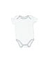 Little Beginnings Solid White Short Sleeve Onesie Size 3-6 mo - photo 1