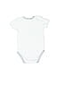 Little Beginnings Solid White Short Sleeve Onesie Size 3-6 mo - photo 2