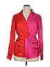 VICI Color Block Red Long Sleeve Blouse Size XL - photo 1