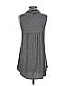 LOGO by Lori Goldstein Gray Casual Dress Size XXS - photo 2