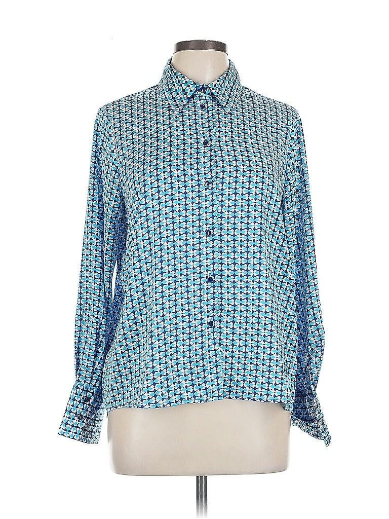 Click to view more detailed imagery on our partner's website Pre-owned Zara Long Sleeve Blouse In Blue