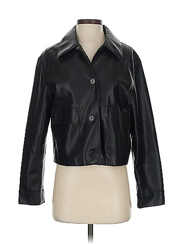 MNG Faux Leather Jacket (view 1)