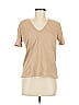 Stradivarius 100% Cotton Tan Short Sleeve T-Shirt Size M - photo 1