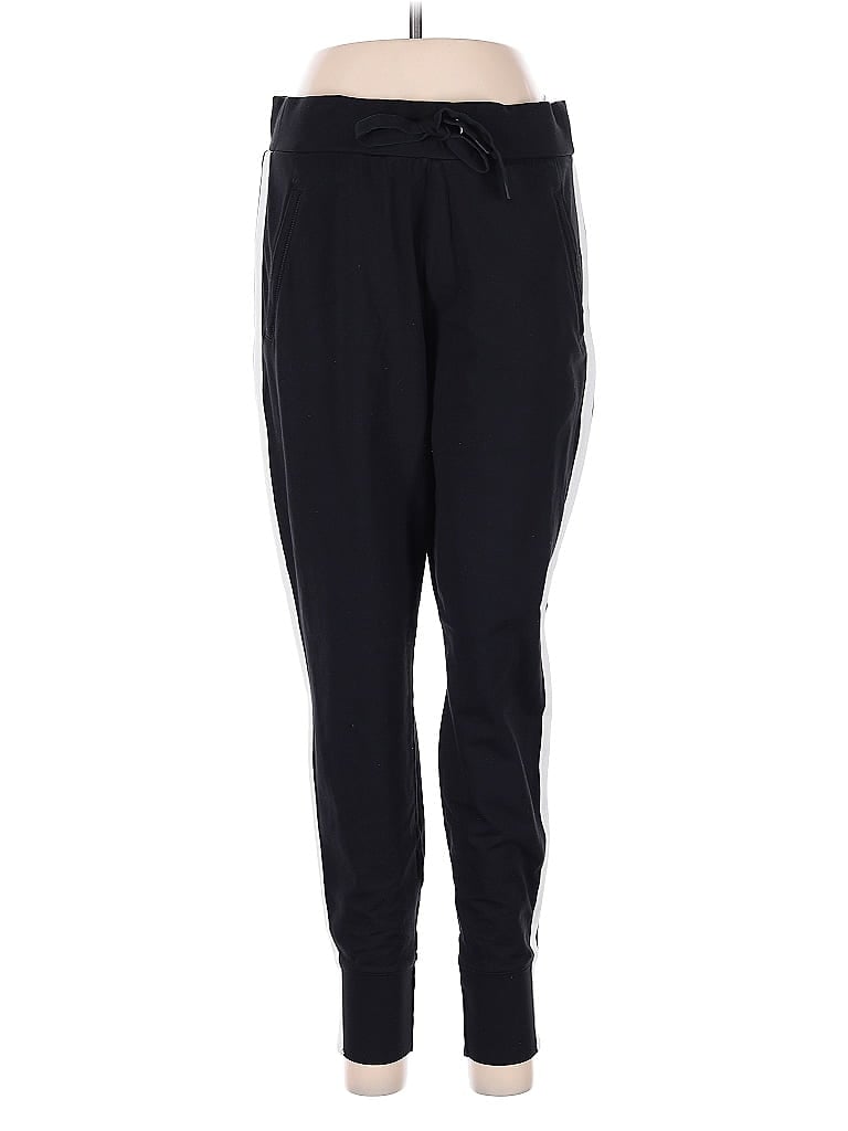 Pre-owned Athleta Track Pants In Black
