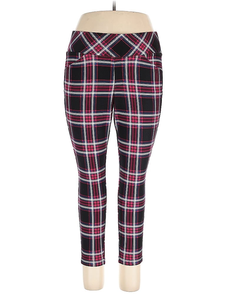 Studio by Torrid Plaid Red Casual Pants Size 1X Plus (1) - photo 1