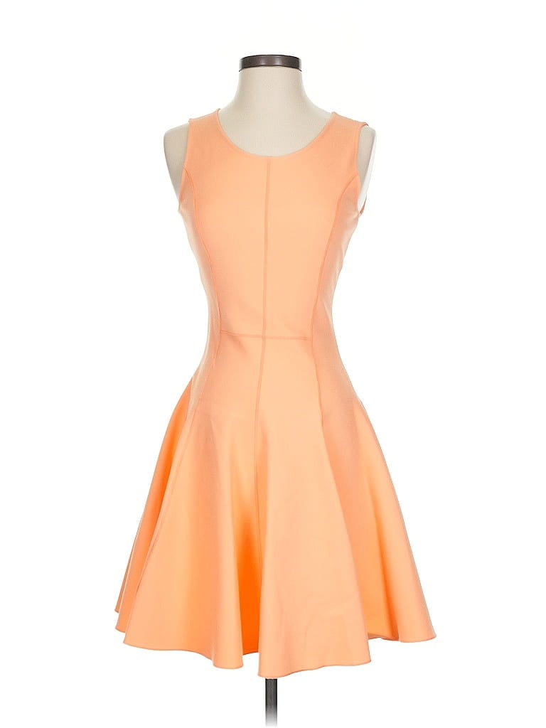 Click to view more detailed imagery on our partner's website Pre-owned Halston Heritage Cocktail Dress In Orange