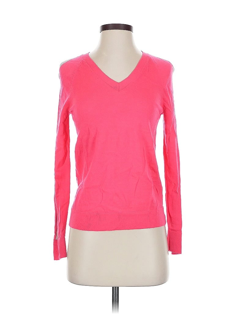 Pre-owned Banana Republic Wool Pullover Sweater In Pink