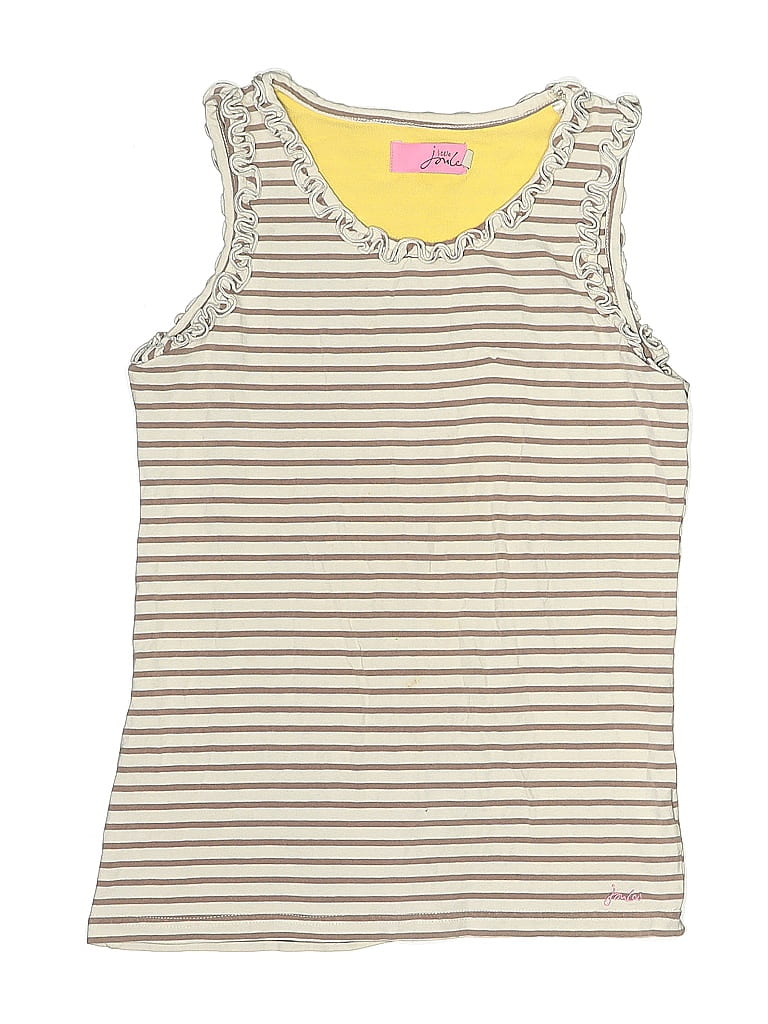 Pre-owned Little Joule Kids' Sleeveless T-shirt In White