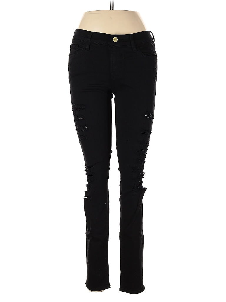 Pre-owned Frame Jeggings In Black