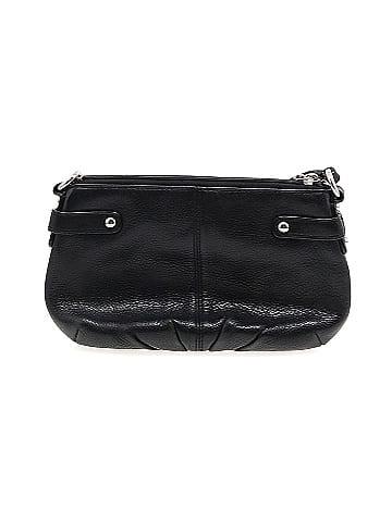 Coach Factory Black Leather Wristlet One size