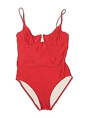 Solid & Striped One Piece Swimsuit