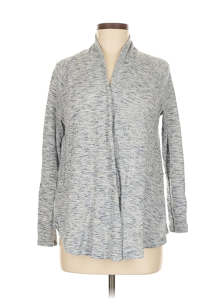Pre-owned Ann Taylor Loft Cardigan Sweater In Gray