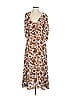 Nicholas Paisley Brown Ivory Casual Dress Size 4 - photo 1