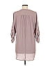 All in Favor 100% Polyester Gray 3/4 Sleeve Blouse Size M - photo 2