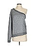 RTA Road To Awe 100% Cotton Metallic Silver Pullover Sweater Size S - photo 1