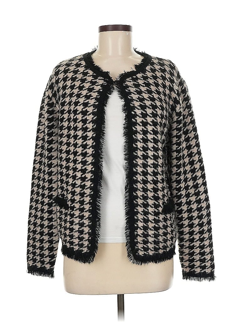 Pre-owned Max Studio Cardigan Sweater In Black