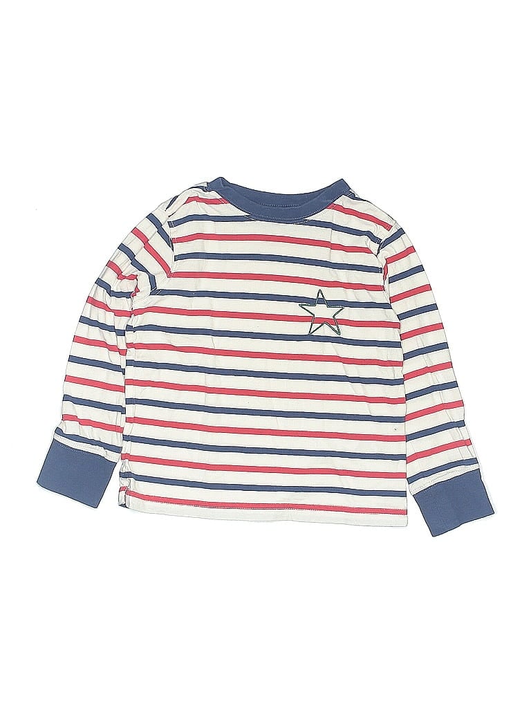 Tucker + Tate 100% Cotton Stripes Ivory Long Sleeve Henley Size 2 - photo 1