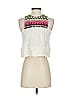 Saylor 100% Cotton White Ivory Sleeveless Blouse Size S - photo 3