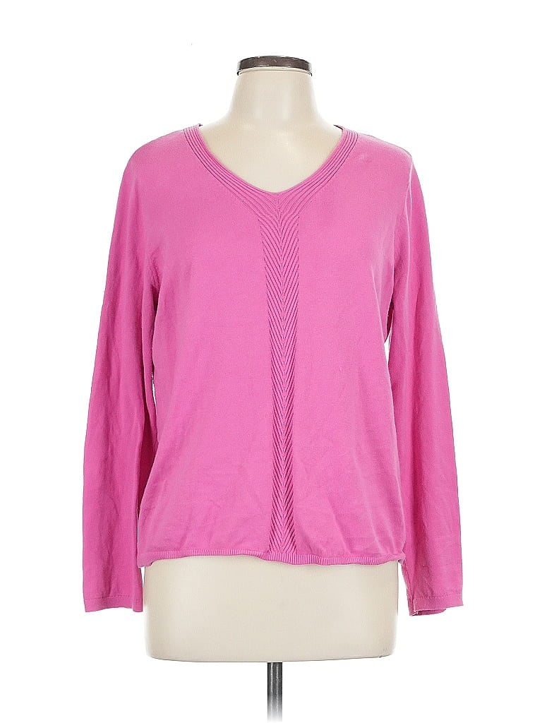Pre-owned Talbots Outlet Cardigan Sweater In Pink
