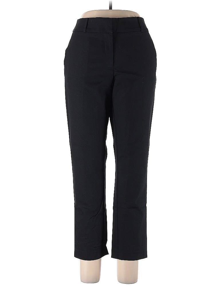 Ann Taylor LOFT Outlet Solid Black Dress Pants Size 12 - photo 1