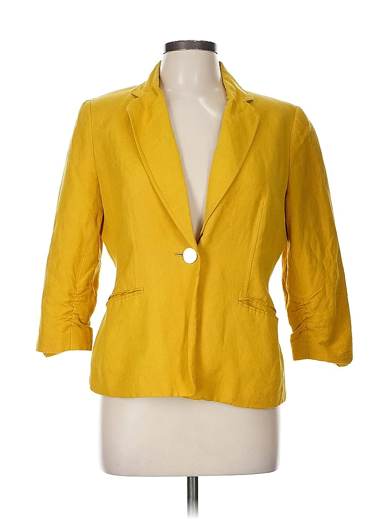 Kasper Solid Yellow Blazer Size M (estimated) - photo 1