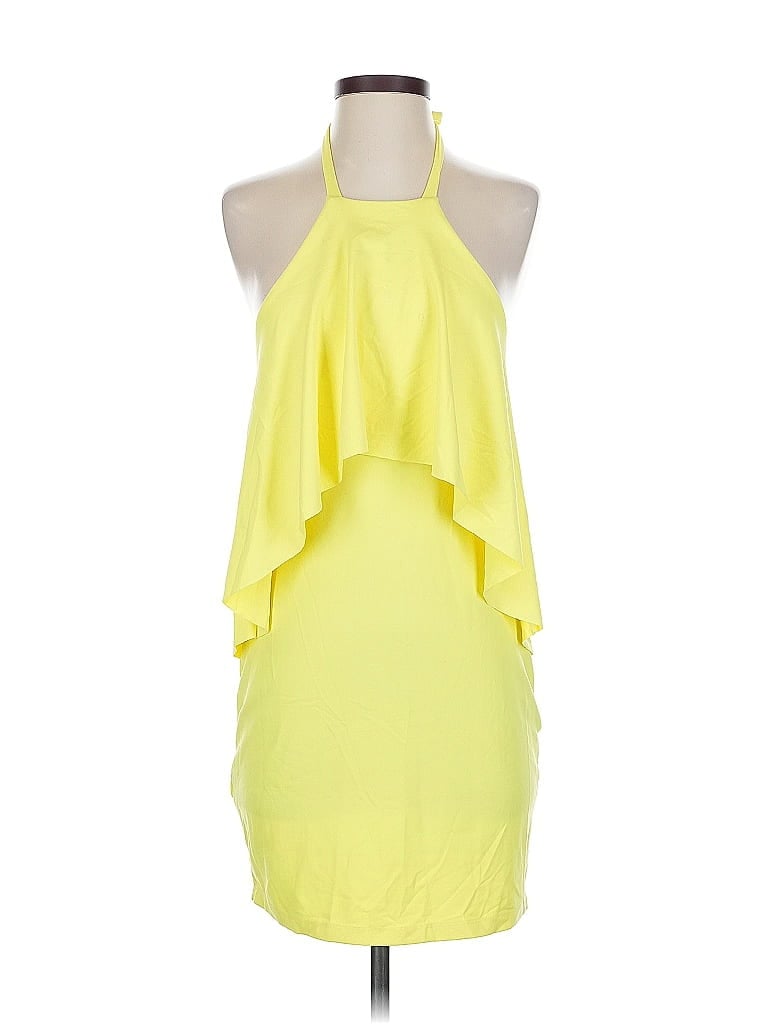 Pre-owned Susana Monaco Cocktail Dress In Yellow