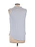 Ann Taylor Factory 100% Polyester Silver Sleeveless Blouse Size M - photo 3