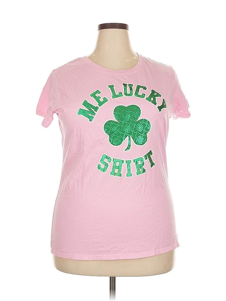 Pre-owned Assorted Brands Short Sleeve T-shirt In Pink