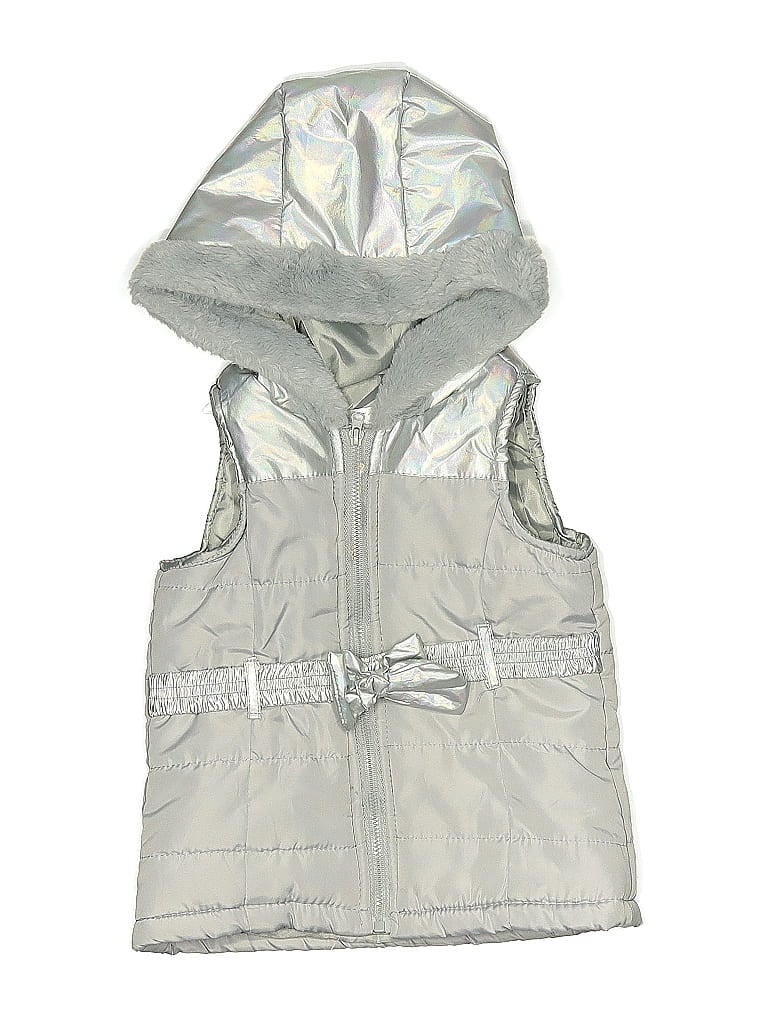 Pre-owned Tahari Kids' Raincoat In Silver