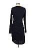 Unbranded Solid Blue Casual Dress Size S - photo 2