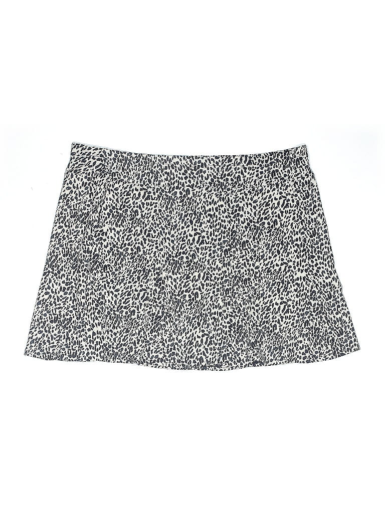 Tail Animal Print Silver White Casual Skirt Size XL - photo 1
