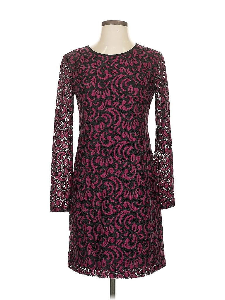 Pre-owned Shoshanna Cocktail Dress In Burgundy
