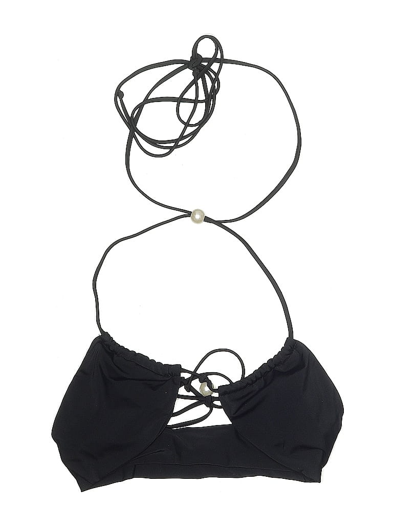 Pre-owned Unbranded Swimsuit Top Black Swimwear