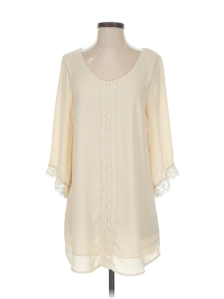 Pre-owned Astr 3/4 Sleeve Blouse In White