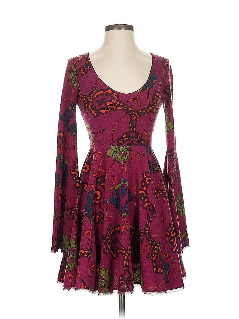 Kimchi Blue Burgundy Casual Dress Size XS - photo 1