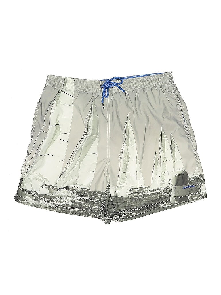 Pre-owned Richards Board Shorts In Silver
