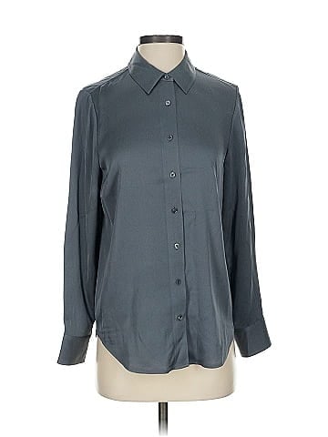 Quince Long Sleeve Silk Top (view 1)