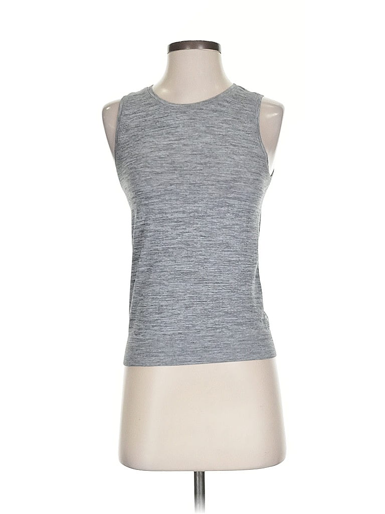 Pre-owned Assorted Brands Sleeveless T-shirt In Gray
