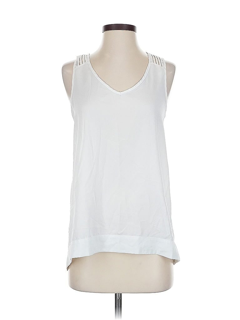 Pre-owned Naked Zebra Sleeveless Blouse In White