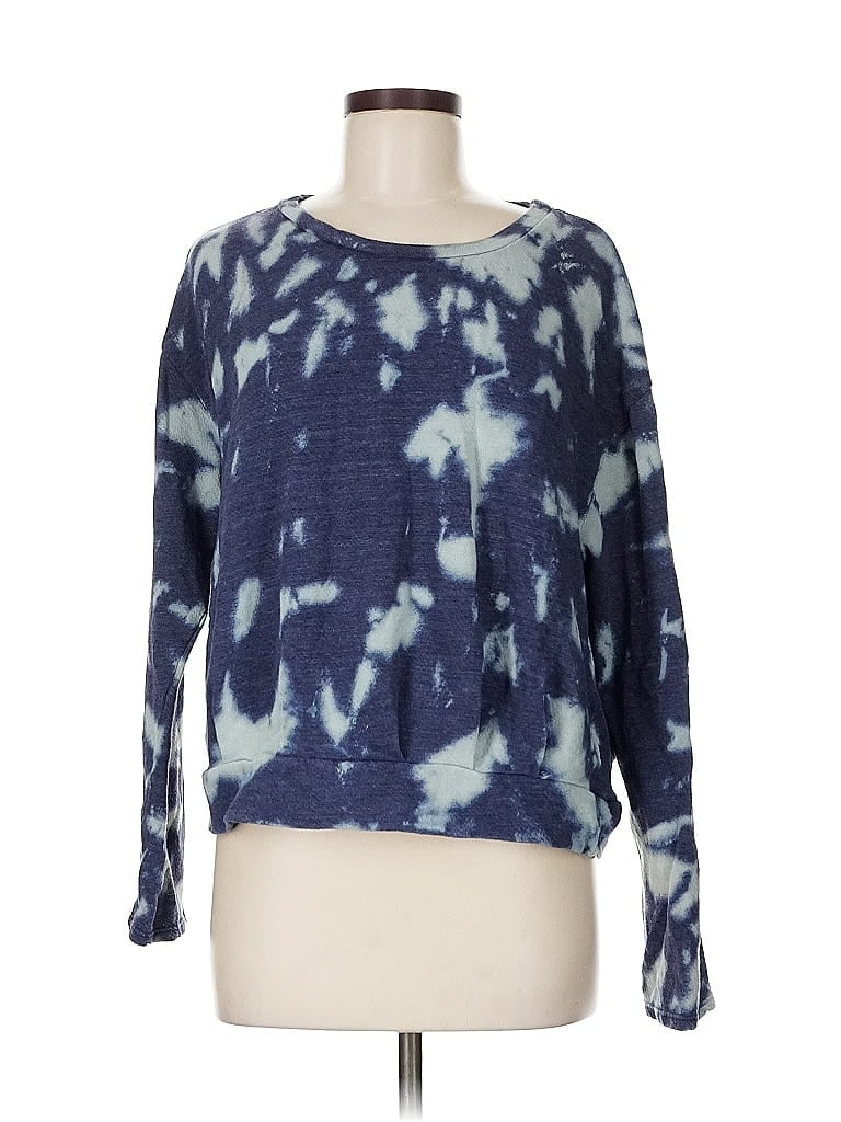 Eri + Ali Tie-dye Blue Pullover Sweater Size M - photo 1