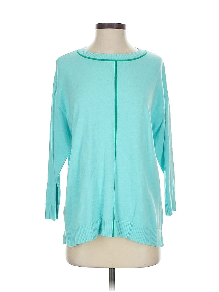 Click to view more detailed imagery on our partner's website Pre-owned Isaac Mizrahi Live Pullover Sweater In Blue