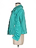 Chico's 100% Polyester Solid Teal Jacket Size Med (1) - photo 5