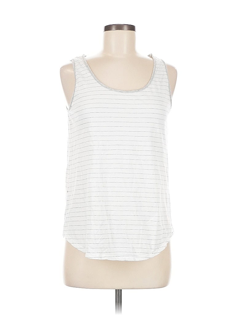 Pre-owned Eddie Bauer Tank Top White Halter Neckline Tops